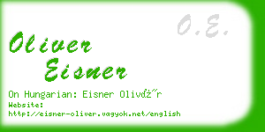 oliver eisner business card